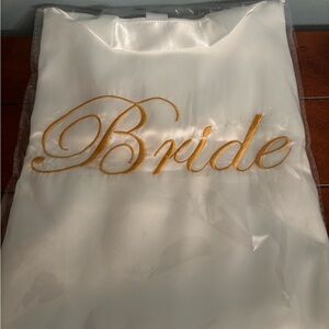 White Satin Bride Robe